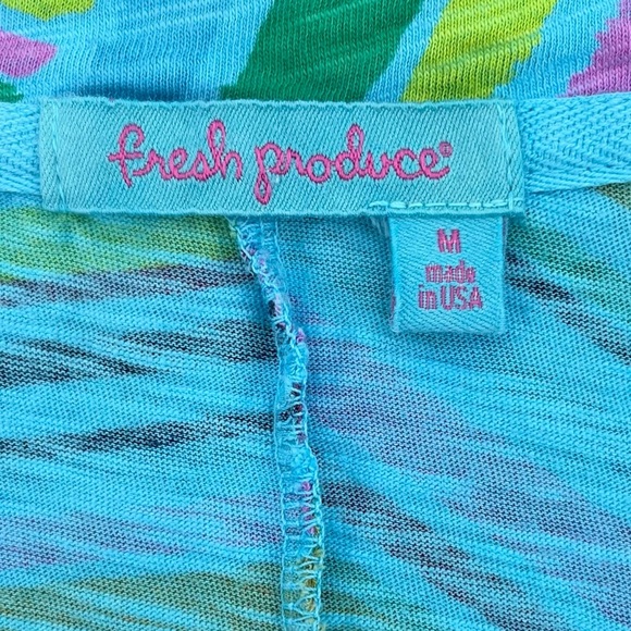 Fresh Produce Blue Multicolor Geometrical Print Cotton Knit Dress w/Pockets - Picture 8 of 10